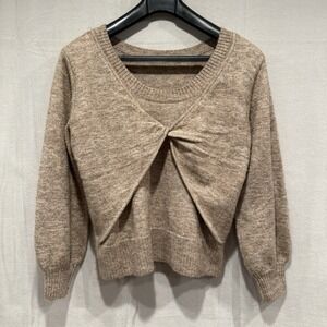 French Connection Women's Kezia Twist Layer Jumper Sweater Size Medium